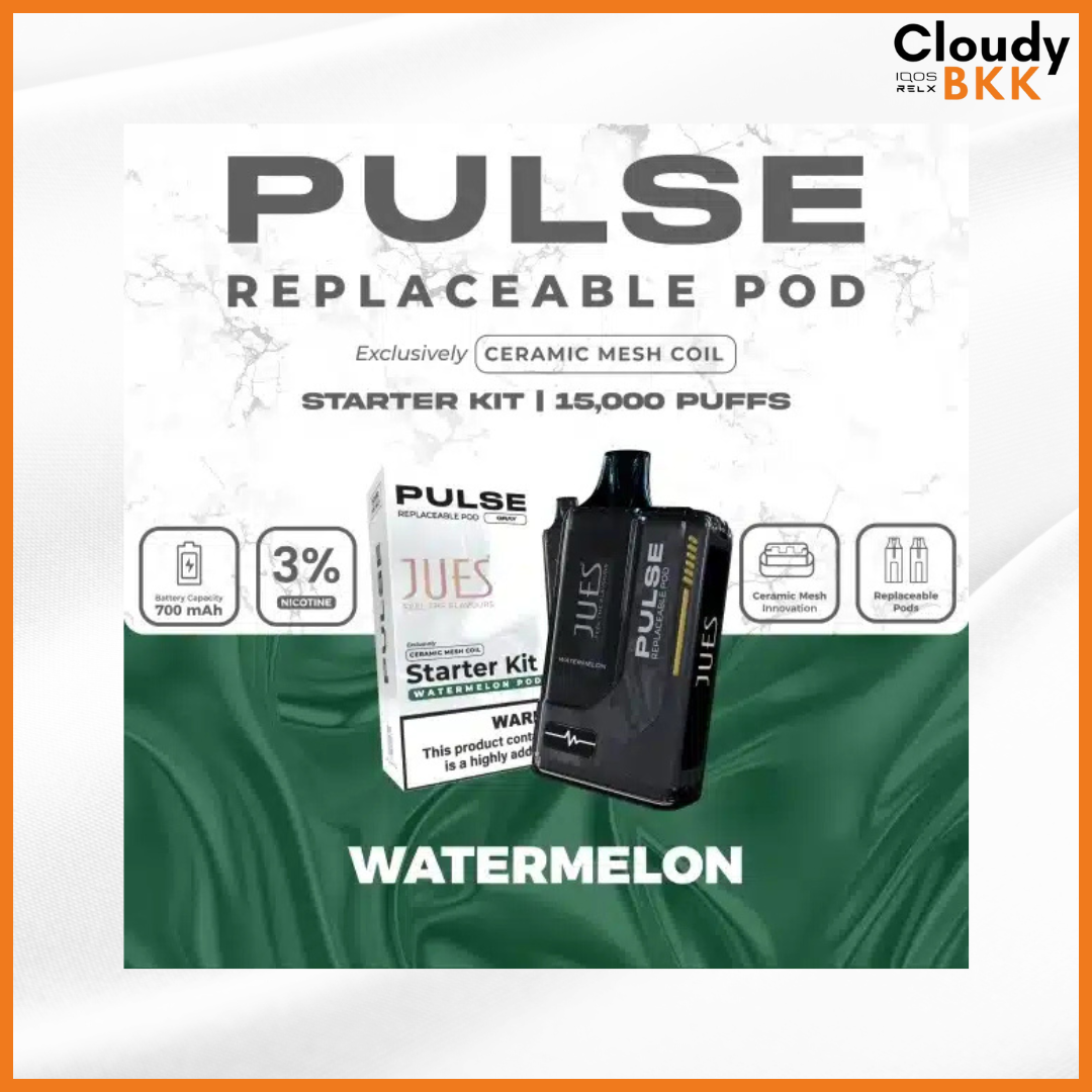Jues Pulse 15000 Puff Kit (เครื่อง+น้ำยา)