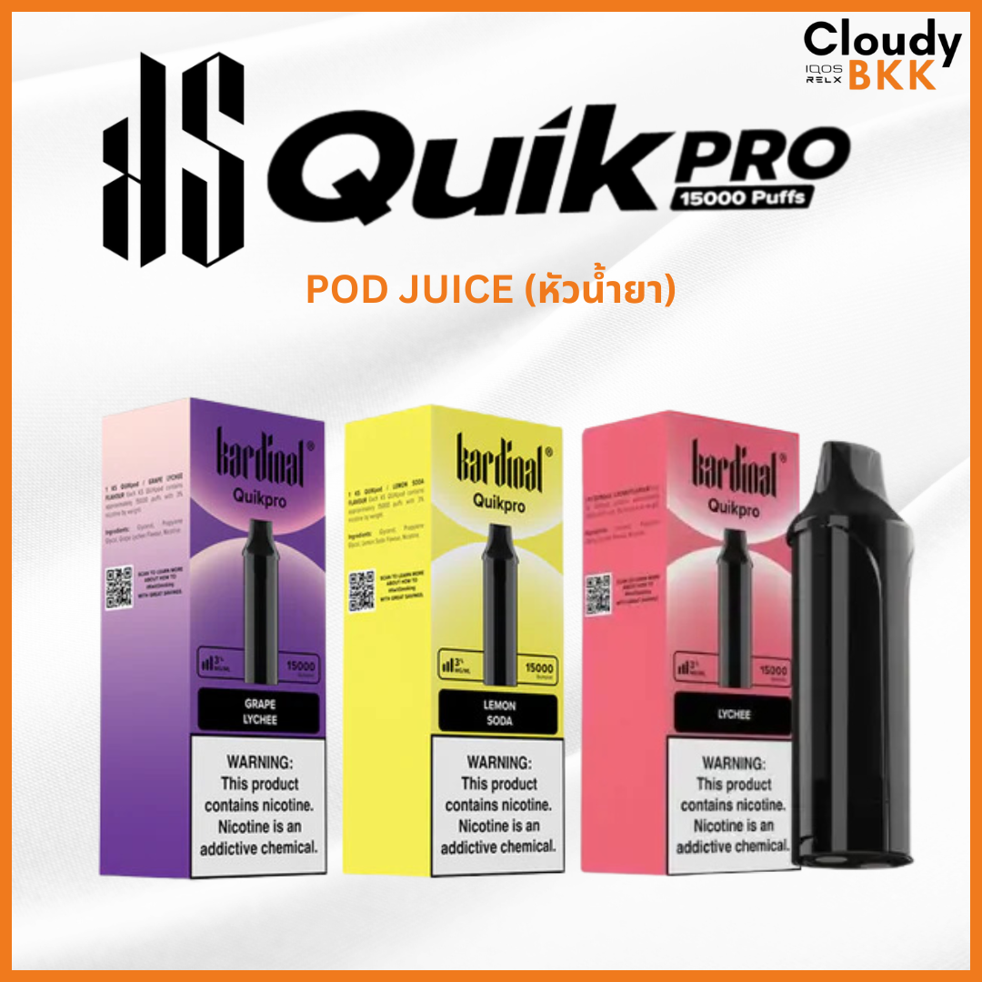 KS QUIK PRO 15000 PUFFS POD (น้ำยา)