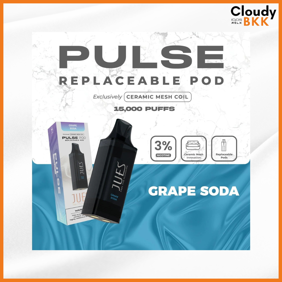 Jues Pulse 15000 Puff Pod (น้ำยา)