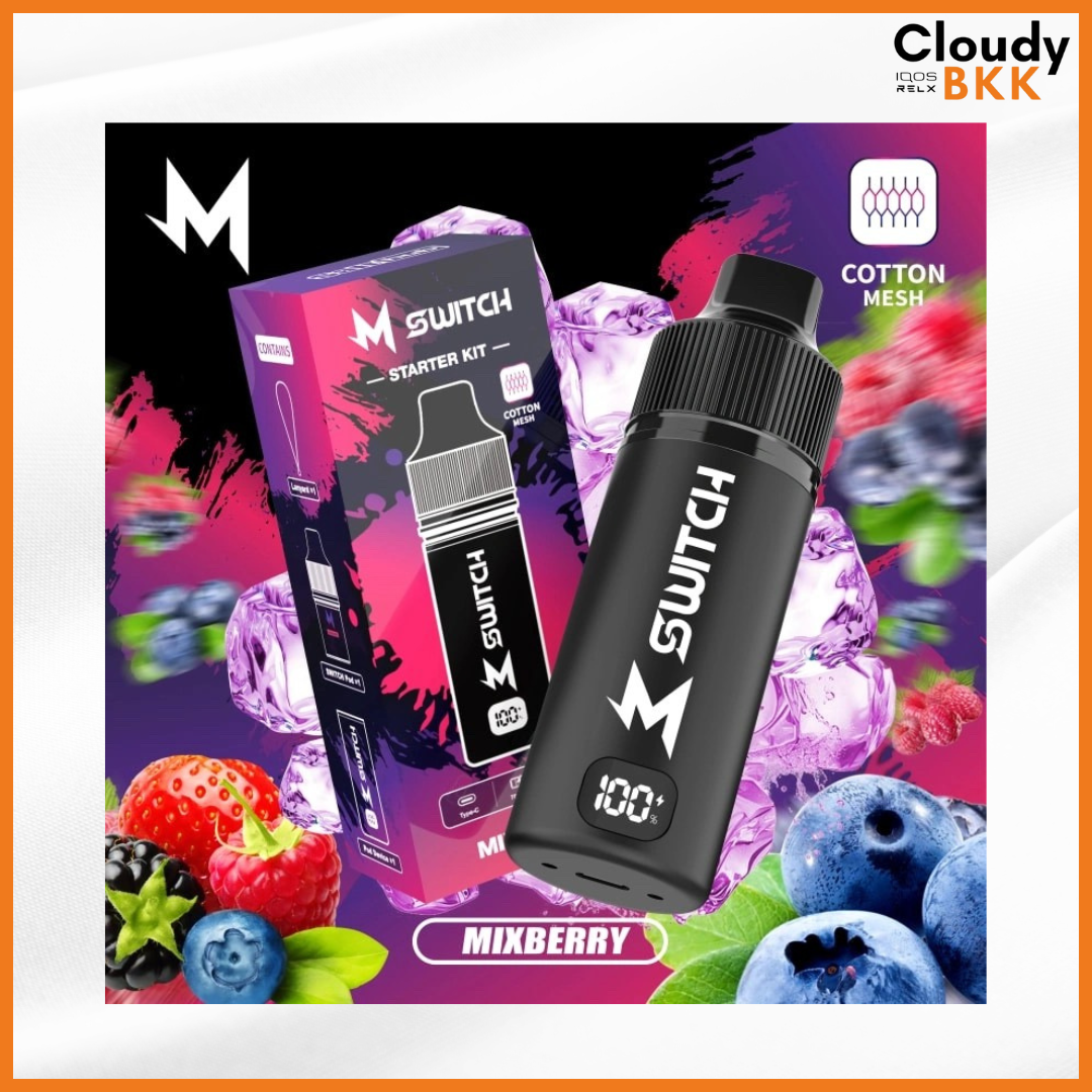 MARBO M SWITCH 15000 PUFFS KIT (เครื่อง+น้ำยา)